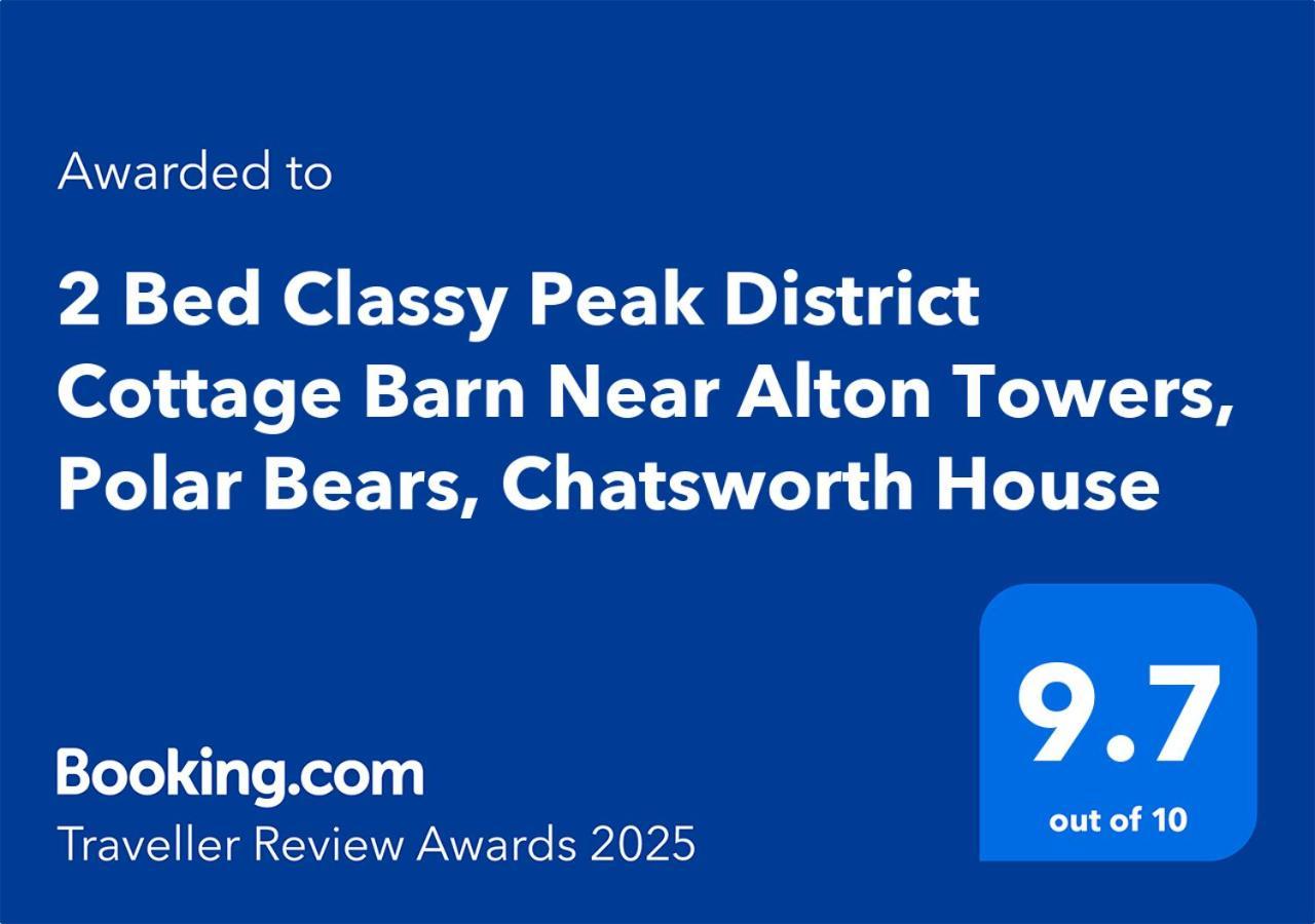 Classy 2 Bed Peak District Barn Near Alton Towers, Polar Bears, Chatsworth House Casa de Férias